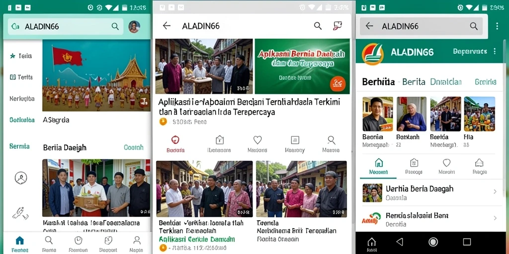 Tampilan antarmuka aplikasi ALADIN66 yang modern dan informatif.