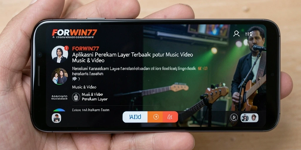 Tampilan antarmuka FORWIN77 saat merekam layar dengan fitur lengkap.