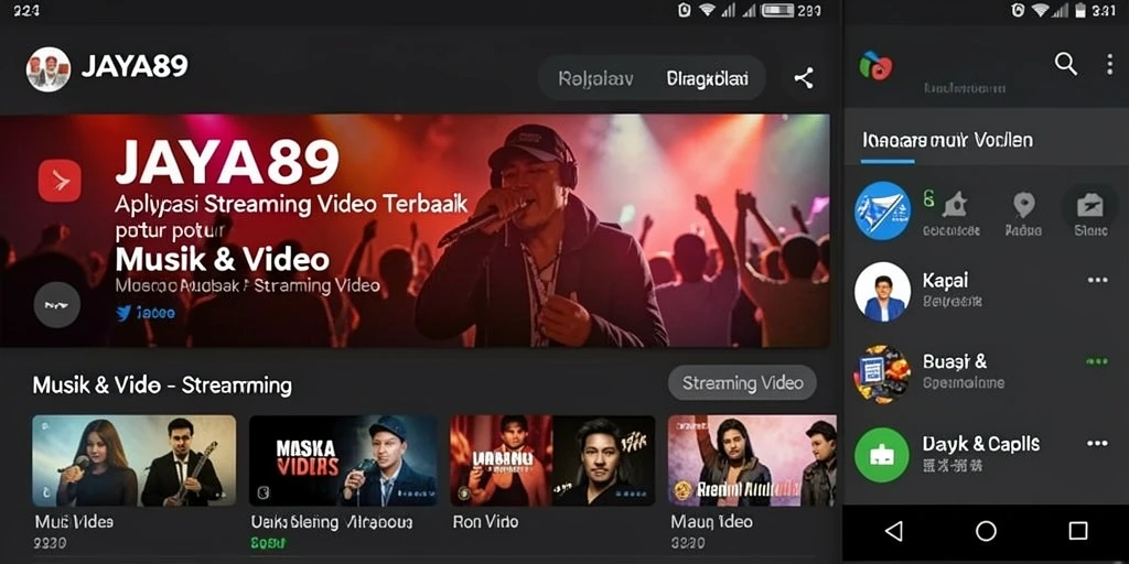 Tampilan antarmuka aplikasi JAYA89 yang menarik dan user-friendly.