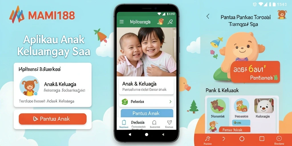 Tampilan antarmuka aplikasi MAMI188 untuk memantau anak.
