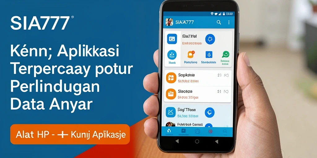 Screenshot antarmuka aplikasi Kunci Aplikasi SIA777 yang sederhana dan efektif.